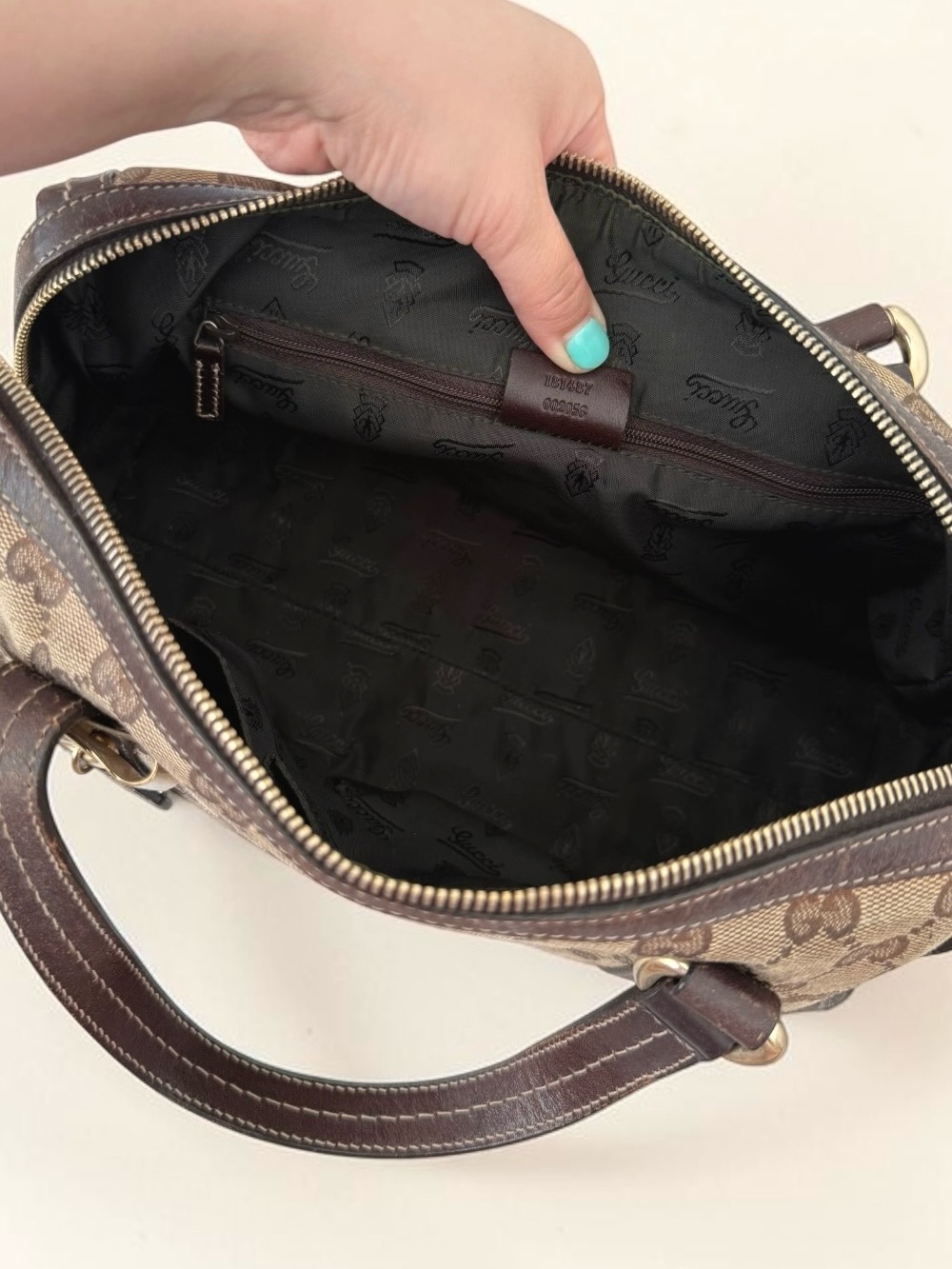 Gucci Brown Duchessa Bow Boston Bag - Picture 11 of 13